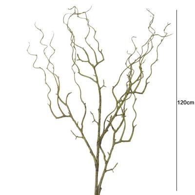 120cm Umělá Vrba Mrtvé Dřevo Plast Realistická Simulace Větev Stromu Elegantní Luxusní Falešná Rostlina Sváteční Večírek Svatba
