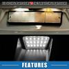 Car LED License Plate Light Assembly No.6E5Z13550A for Ford Fusion 2006-2012 Plastic White Light (Set of 2)