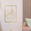 Metall Modern Minimalistisch Damen Wanddeko Abstrakte Linienkunst einer Tänzerin Einfache Linienmalerei für Schlafzimmer und Studio Zuhause
