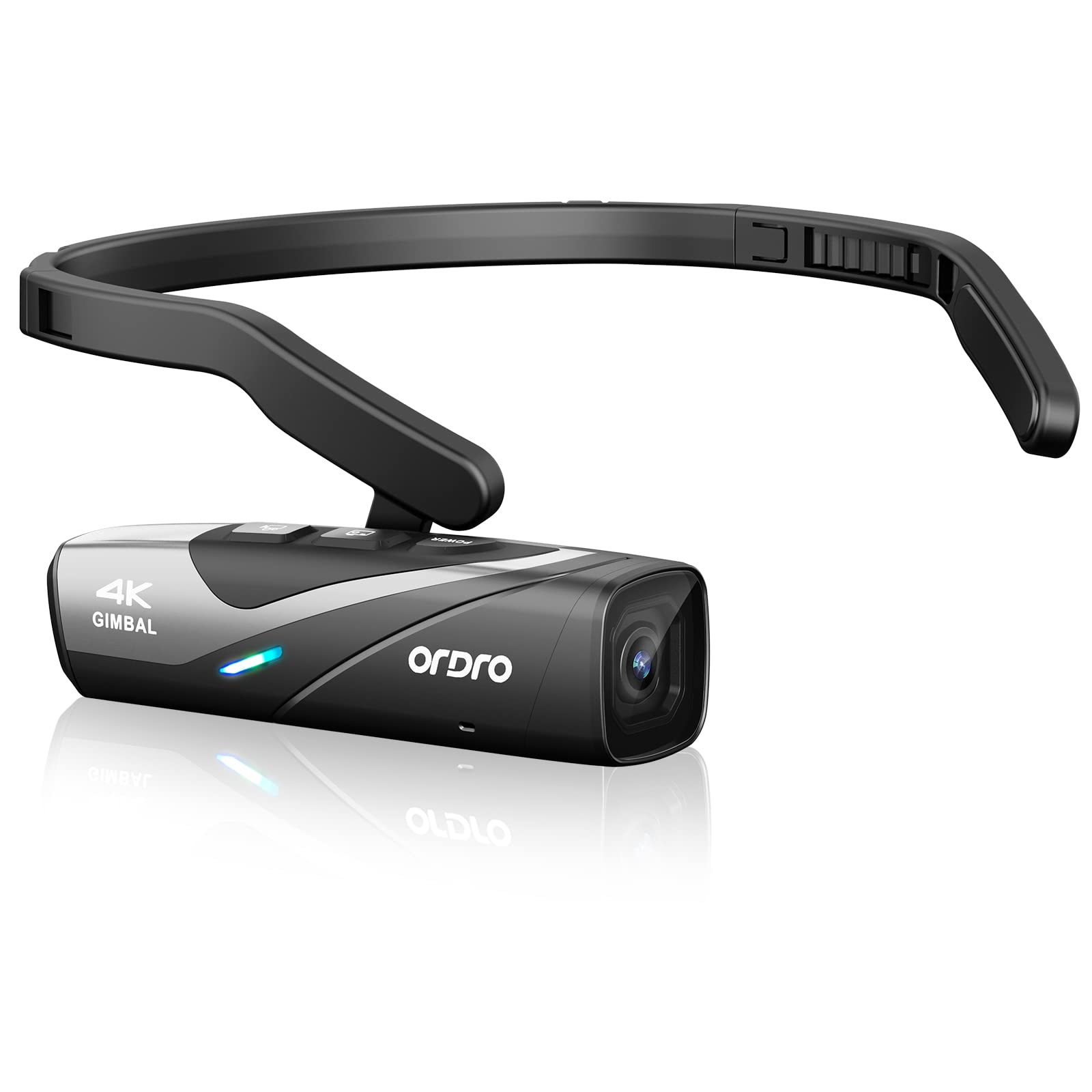 

ORDRO EP8 Latest 4K Wearable Vlog Camcorder with FPV App Battery and Screen Orientation Control Design, Dual-Axis Anti-Vibration, Wi-Fi Control, чорний