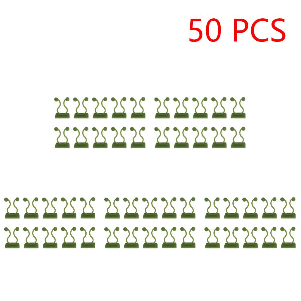 10-100Pcs Plant Climbing Wall Fixture Clips Rattan Clamp Fixator Self-Adhesive Vine Buckle Hook Garden Invisible Vine Bind Clip