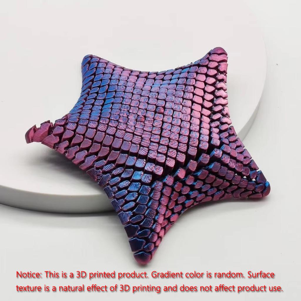 3D Printed Flexible Starfish Fidget Toy Articulated Texture Stress Relief Sensory Toy for Autism ADHD Kids Adults Party Favors