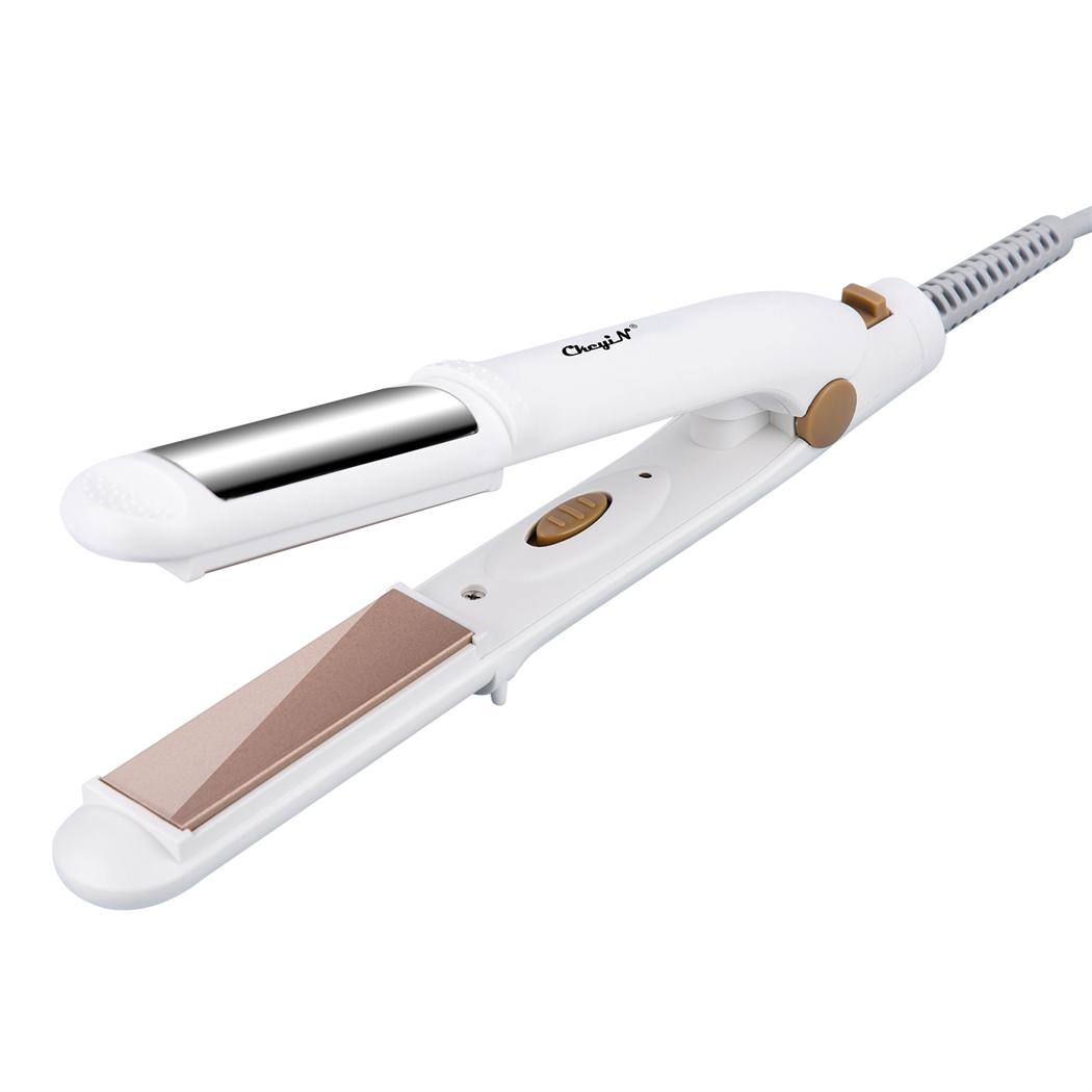 

CkeyiN 25 мм мини утюг портативный выпрямляющий щипцы для завивки волос двойного назначения шина для волос керамический роликовый выпрямитель для волос быстрый нагрев