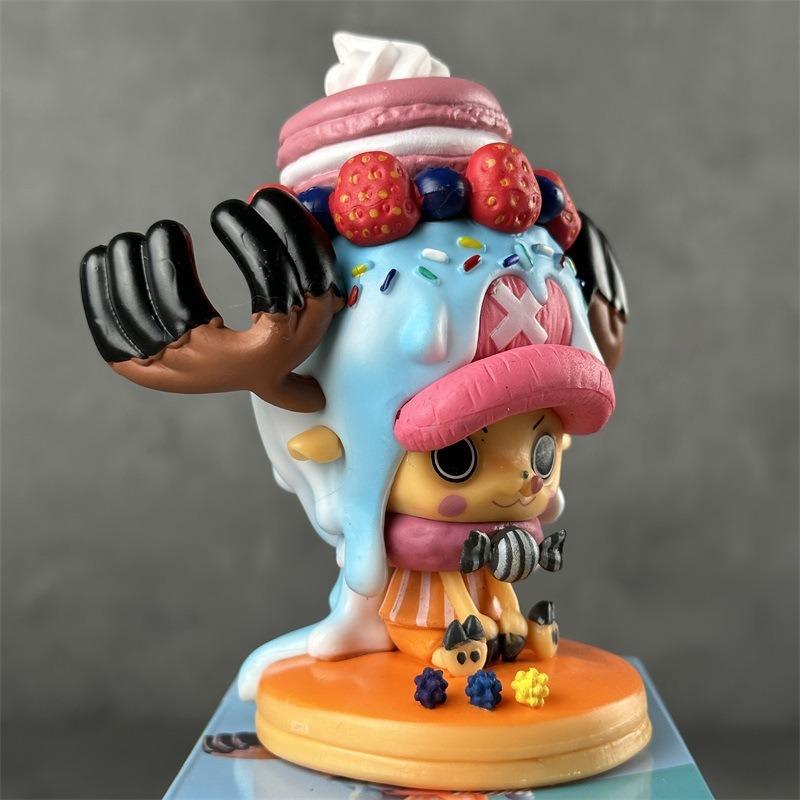 12Cm Anime One Piece Statue Tony Tony Chopper Action Figures Collection Decoration Pvc Model Ornament Gifts Car Mounted Toys