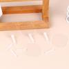 50Pcs Mini Transparent Plastic Hand Fan Diy Painting Small Clear Fan Lightweight Reusable Craft Fan For Kids Handmade Party Gift