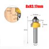 8mm Shank Router Bits Corner Round Over Bits For DIY Woodworking Compatible With Handheld Router Radius Size 6.35mm