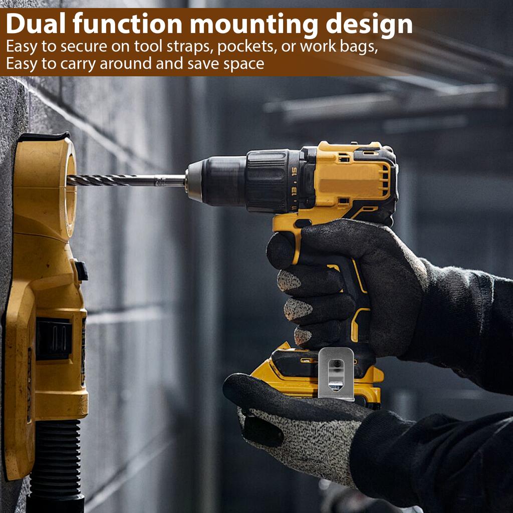 2 Sets Tools Belt Clip Magnetic Bit Holder Replacement Hooks Clips, Power Tools Belt Buckle AccessoriesTool for Impact Drills