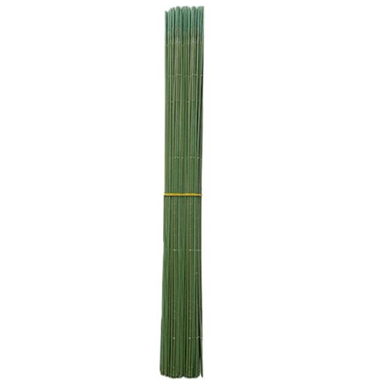 100Pcs Green Flower Stem Green Crafts DIY Bouquet Making Artificial Flower Arrangement Plastic Floral Rod Wire Kit Florist Supplies