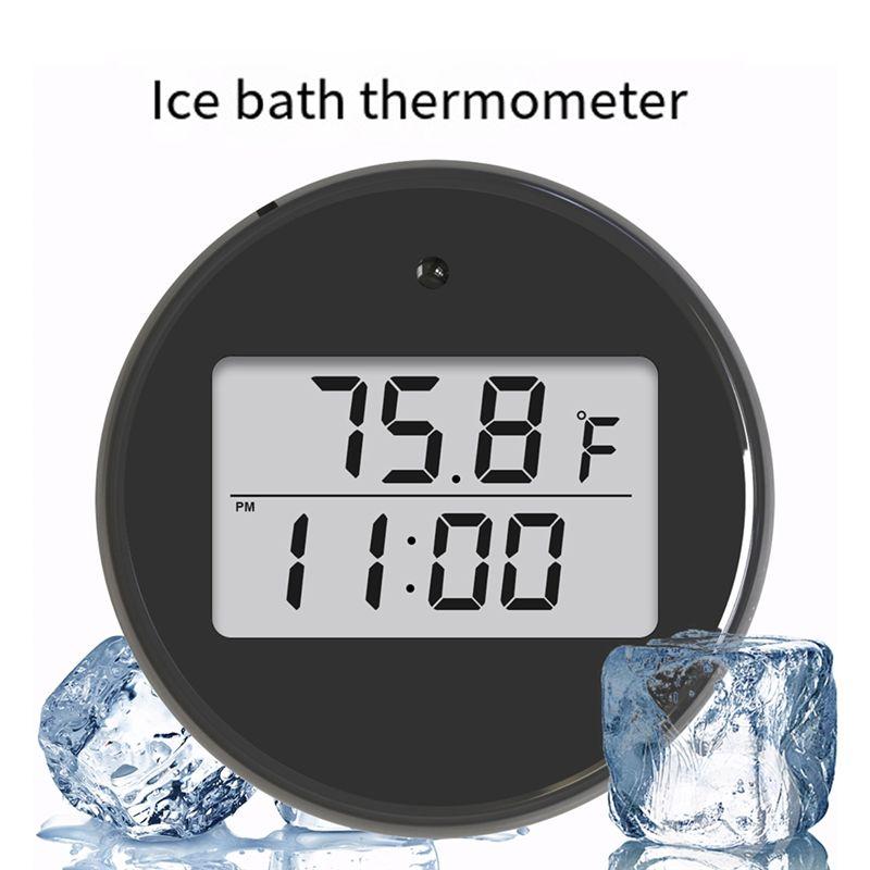 A71Z Eisbad-Thermometer mit Timer, Kaltwasser-Tauchthermometer Schwimmend 2-in-1 Multifunktions-Eisbad-Thermometer