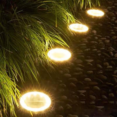 Monmon Lighting Solar Lights, Outdoor Lighting, IP68 Waterproof, LED, Recessed, Garden Lights, Emergency Preparedness, Work, Outdoor, Warm White, Set