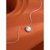 925 Sterling Silver Round Pendant Clavicle Necklace - Niche Design, Women's High-End Style