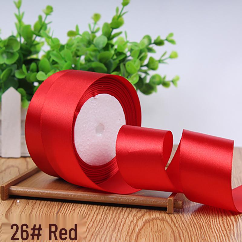 4cm Solid Color Satin Ribbon for Floral Art and Gift Packaging