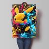 Canvas Poster Pokemon Pikachu Cartoon Picture Lasting Colors Children Gifts Classic Home Living Room Walls Decorative Painting