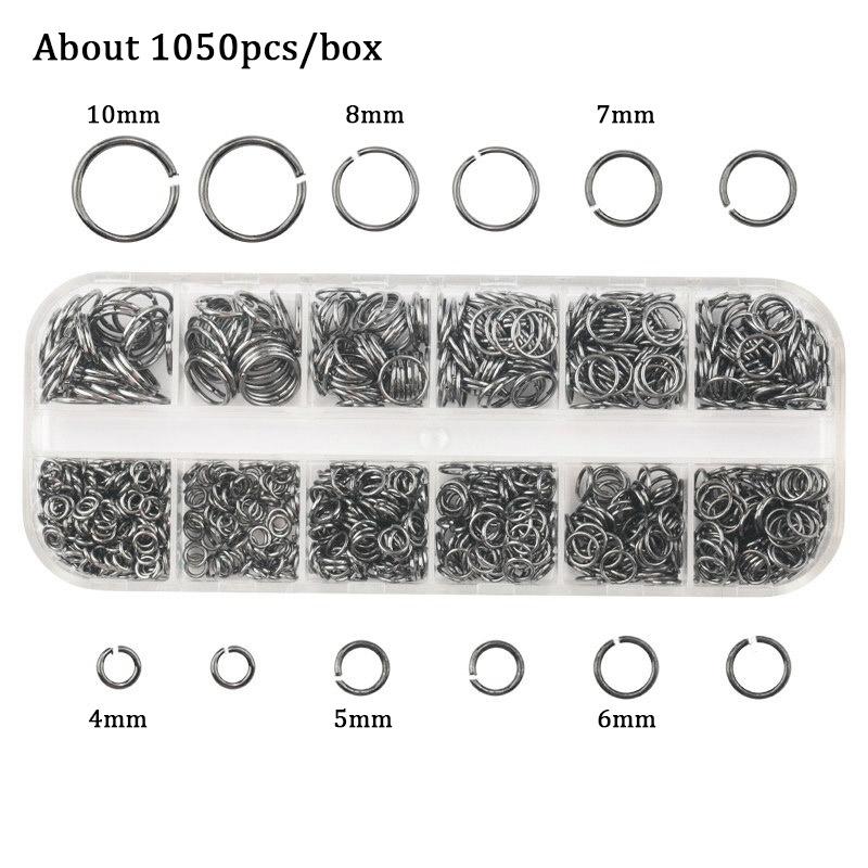 Jewelry Findings Set open jump rings Loose spacer beads Earring hooks Rubber Earring Backs for Jewelry Making DIY handicraft
