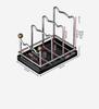 Stainless Steel Kitchen Rack for Plates, Cutting Boards, Pot Lids, and Draining Pans