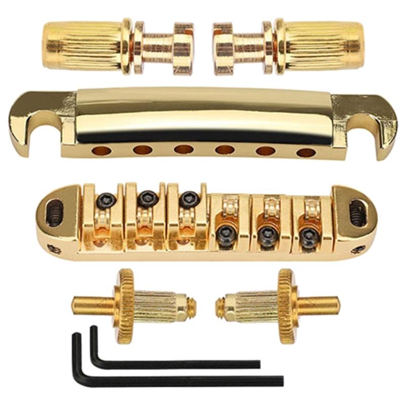 Roller Guitar Bridge Tailpiece For Electric Guitar Parts Gold/Silver/Black