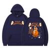 Unisex Hooded Sweatshirt With Astronaut Print Loose Fit Casual Sportswear Men Women Teens