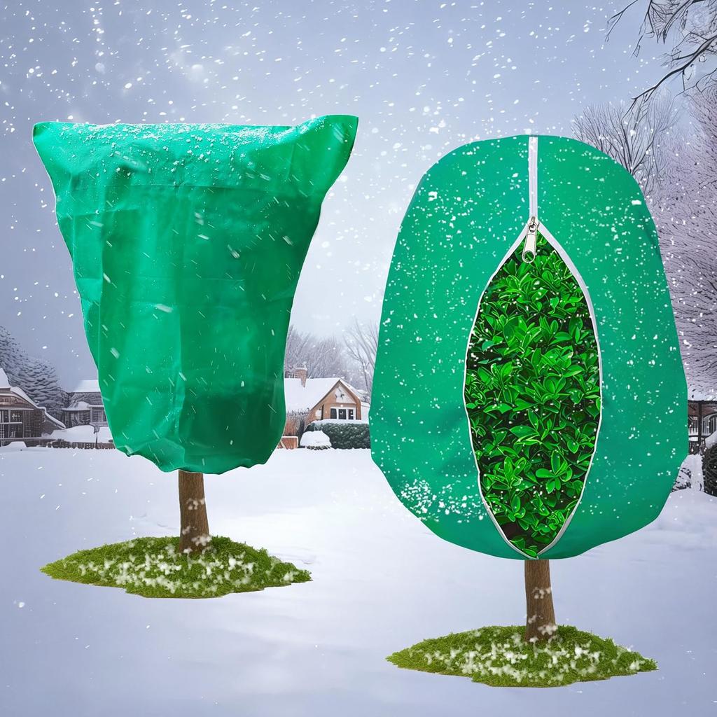 Winter Plant Covers Freeze Protection Garden Warm Plant Cloth Frost Blankets Outdoor Shrub Fruit Tree Wraps Bag with Zipper
