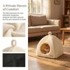 New Triangle Closed Cat Bed Warm Thickened Pet Nest Deep Sleep Cave House For Cats & Small Dogs Bed Cat Tents