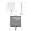 5 X 4cm RP S40 ST High Accuracy Thin Film Pressure Sensor Force Snesor For Intelligent High End Seat