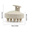 TPE and Wheat Straw Hair Wash Brush – Scalp Massage Tool for Itch Relief and Gentle Cleansing