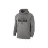 Letter Print Hooded Pullover With American Fleece Lining And Long Sleeves Sweatshirt Men's Toned Dark Gray HQ2112-063
