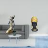 African Tribal Woman Statue Table Decoration Handmade Craft Collectible Art Piece Resin Ornament for
