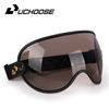 Uchoose Adatta a Tutti Casco Integrale Mezzo Casco Moto Vintage Retro Scudo Bolla Visiera Lente Occhiali da Sole Occhiali Accessori