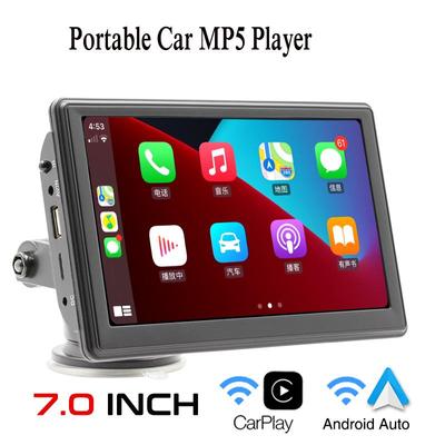 7 "tragbares drahtloses Carplay-Radio Auto-Multimedia-Player 1080P IPS-Monitor Touchscreen MP5-Radios Bluetooth Nr. 1-Din B500W