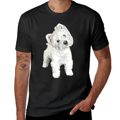 West Highland Terrier Cutie T-Shirt lustige Jungen weiße lustige T-Shirts für Männer