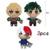 15Cm Mini Doll Anime My Hero Academia Plush Toys Cartoon Izuku Midoriya Katsuki Bakugou Shouto Todoroki Stuffed Dolls Kids Gifts