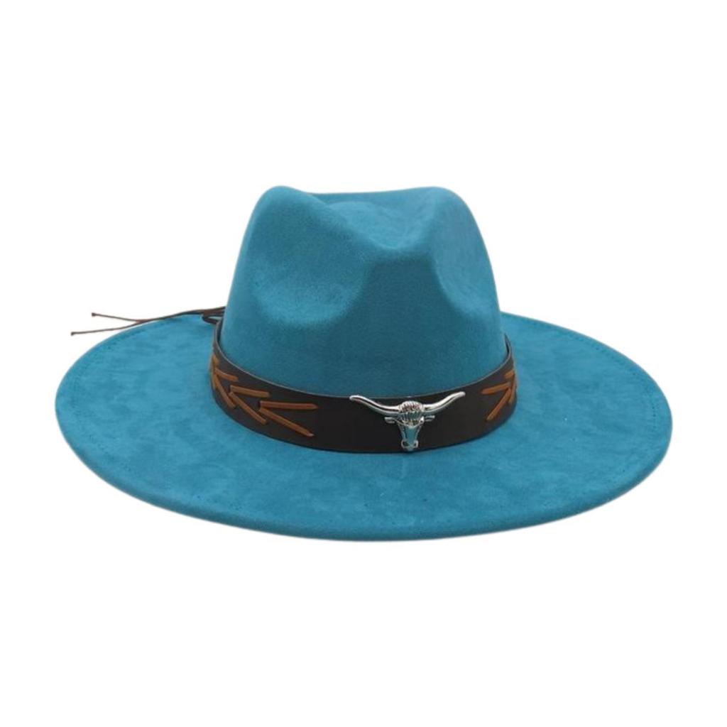 Grassland Ethnic Style Dance Sunscreen Travel Shooting Big Eaves Hat Men'S And Women'S High-End Flat-Brimmed Top Hat