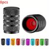 Tire Valve Cover Rim Rod Stem Cover Dustproof Auto Wheel Cover Made of Aluminum Alloy Nipple Cover Suitable for Car Motorcycle