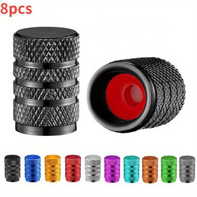 Tire Valve Cover Rim Rod Stem Cover Dustproof Auto Wheel Cover Made of Aluminum Alloy Nipple Cover Suitable for Car Motorcycle