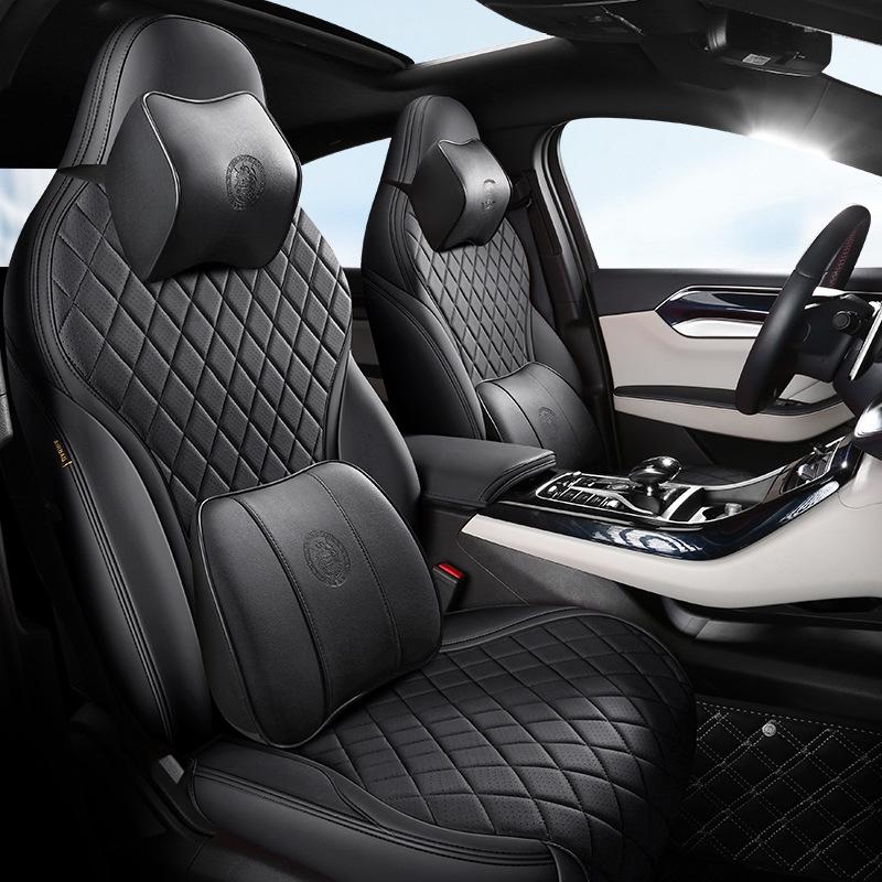 BYD Qin PLUS Sedan Leather Seat Cover: 5-Seat, All-Season, Full Coverage
