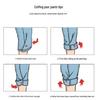 2026 Women's Korean Style Light Nine-Point Wide Leg Drape Jeans