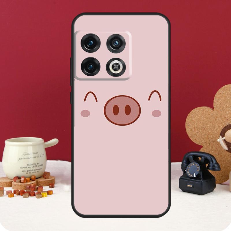 Cartoon Pig Cover For OnePlus Nord CE 2 3 4 Lite N10 N20 N30 OnePlus 13 12 11 10 Pro 10T 8T 12R 13R Case