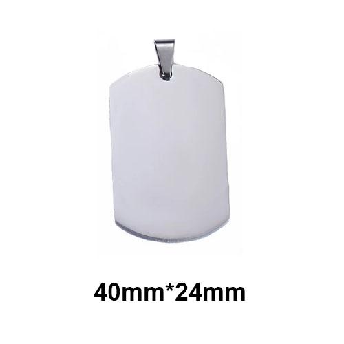 5Pcs Whole Sale 7 Colors Military Tag Men Jewelry Stainless Steel Necklace Pendant High Polished Necklace