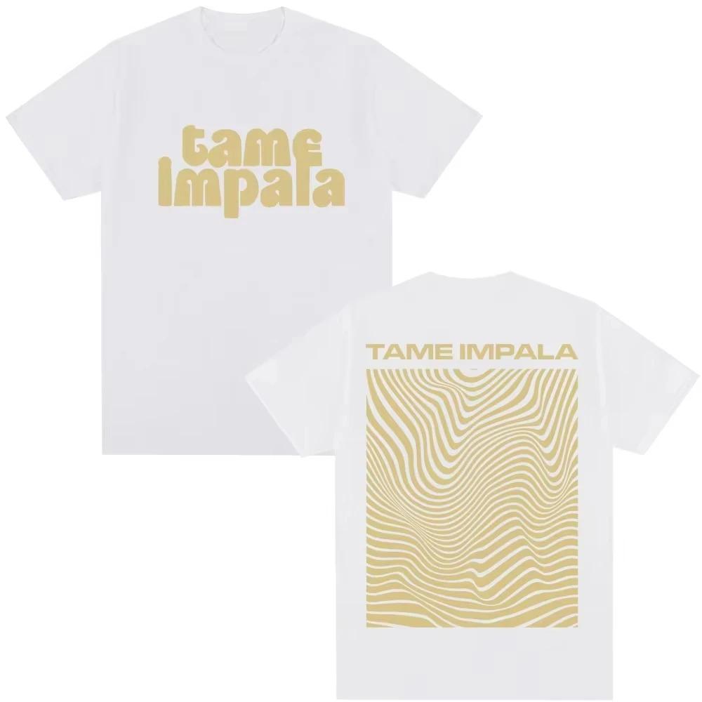 Tame Impala Rock Band Album Graphic TShirt Unisex Pop Music Harajuku Vintage Oversized Cotton TShirt Fashion Streetwear Tops S