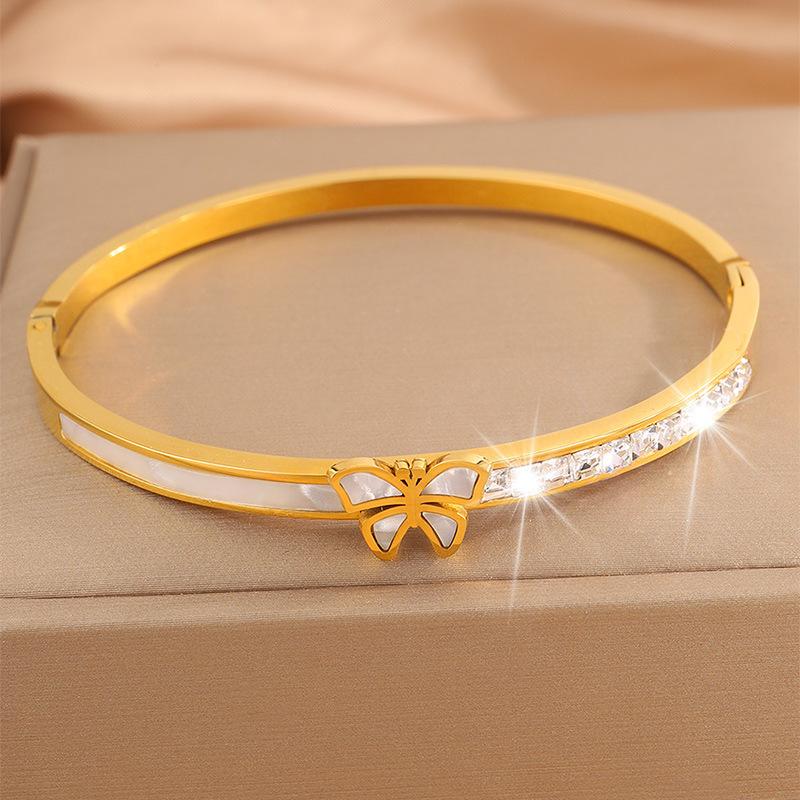 Fashionable Butterfly Female High-end Versatile Temperament Row Diamond Jewelry Bracelet