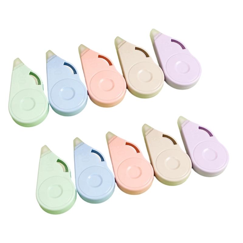 10Pcs Correction Tape Roller 8mx5mm for Note Taking Refillable  Correction Tape Total 80m for School and Office