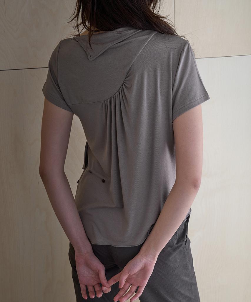 SAFARI SULA EXPLORE Stitch Draped Jersey In Light Top