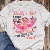 Daddy's Girl Memorial T-Shirt: Angel Wing Remembrance Gift