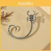 Punk Animal Scorpio Cuff Earrings For Women With Black Plated Jewelry Alloy