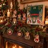 Charming Holiday Crafts Christmas Corgi Advent Calendar with 24 2D Flat Acrylic Dog Ornaments, Countdown Box Decorative Gift Cute Puppy Hanging