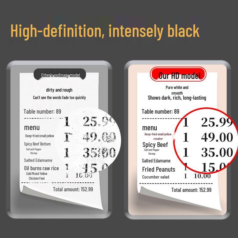 Thermal Paper Rolls for Cash Registers: 80x80, 57x50, 80x60x50 for Kitchen & Supermarkets