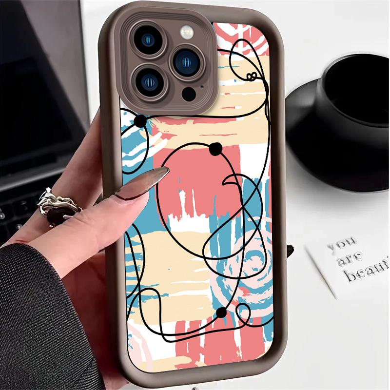 Graffiti Printed Fashion Case Flexible Soft Silicone TPU Shell Full Back Cover for Xiaomi Redmi Samsung Infinix