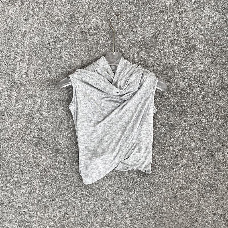 [Final Sale, No Refunds] 3D Rotating Cut Modal Elastic One-Shoulder Top - Sexy, Slim, Early Spring Collection