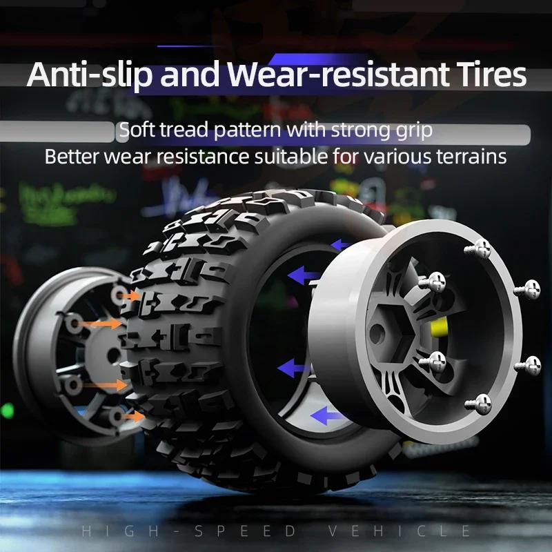 Non-Toxic Jjrc Rc Drift Car 1/18 4Wd Racing Off Road Drifting 28 Km/H High-Speed Remote Control Car Shock-Absorbing Vehicle Toys Children