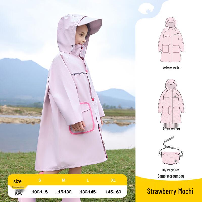 Children s Strawberry Mochi Raincoat